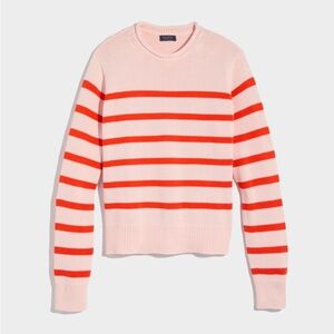 100% cotton Striped Pink and Orange Women's Sweater